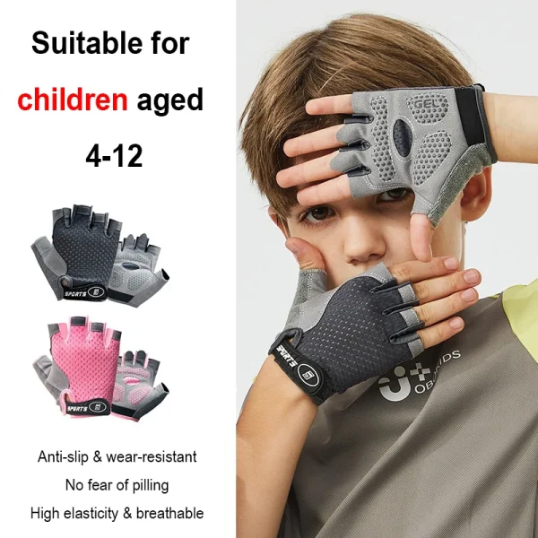 Gants mitaines de vélo enfant