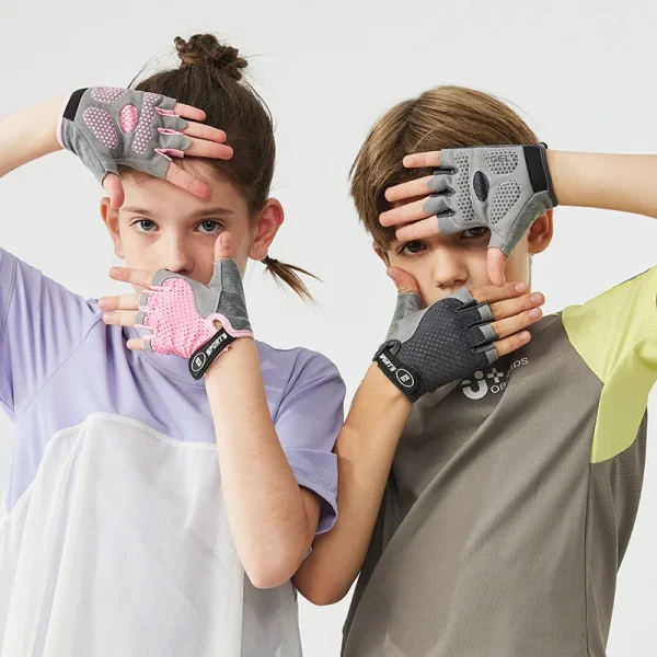 Gants mitaines de vélo enfant : détail