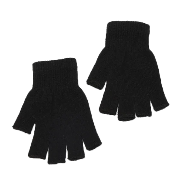 Gants sans doigts en maille
