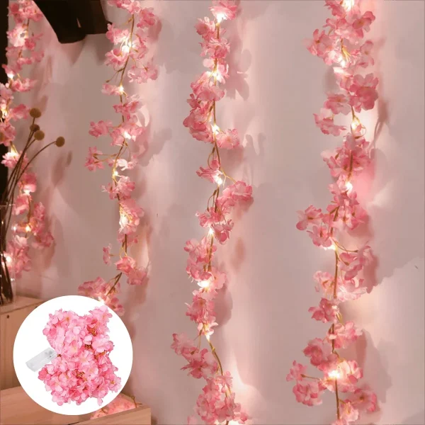 Guirlande lumineuse fleurs de cerisier, 2 m