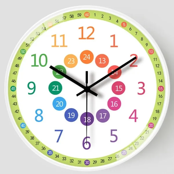 Horloge d'apprentissage 24 h pour enfant