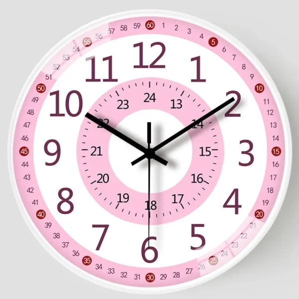 Horloge d'apprentissage 24 h pour enfant : détail