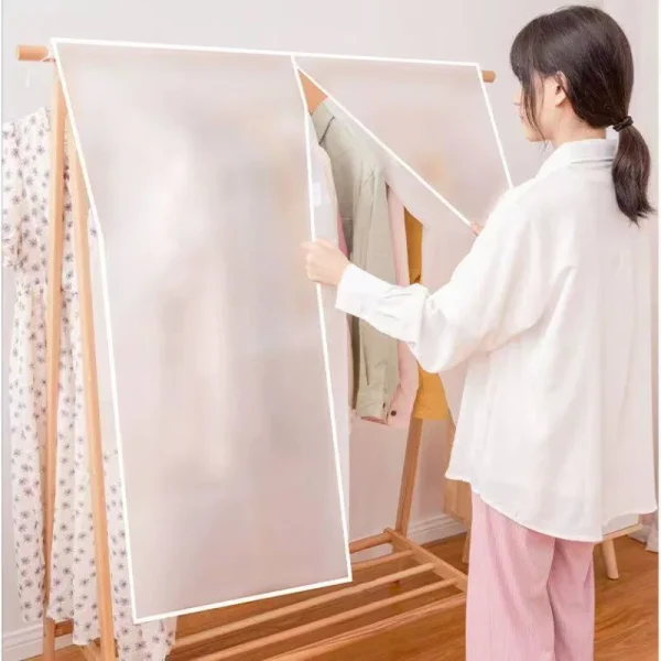Housse de penderie transparente anti-poussière