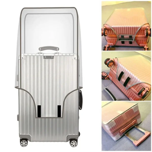 Housse transparente pour valise : détail