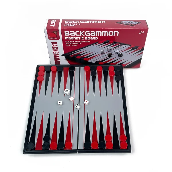 Jeu de backgammon magnétique