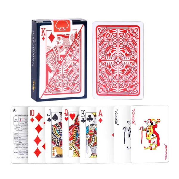 Jeu de cartes en plastique imperméable