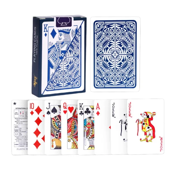 Jeu de cartes en plastique imperméable : détail