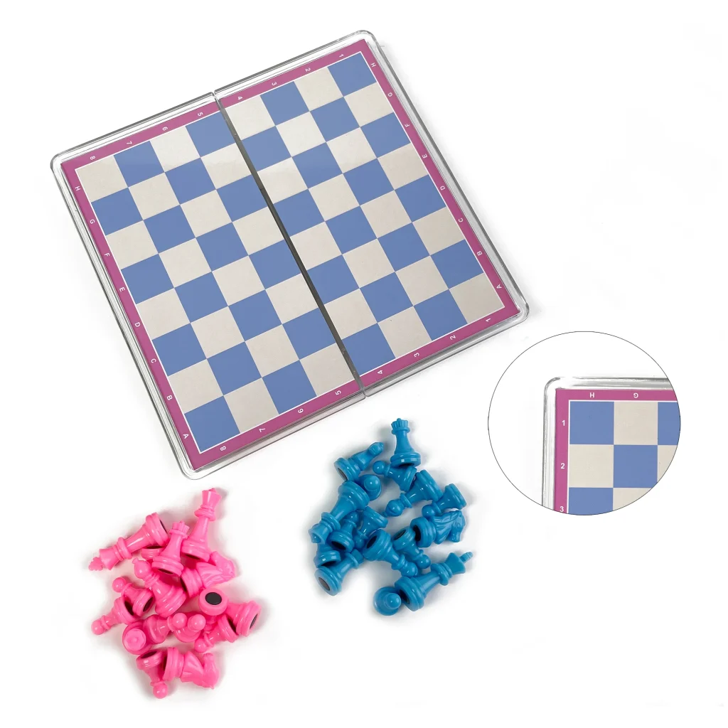 Jeu d'échecs magnétique de voyage : détail