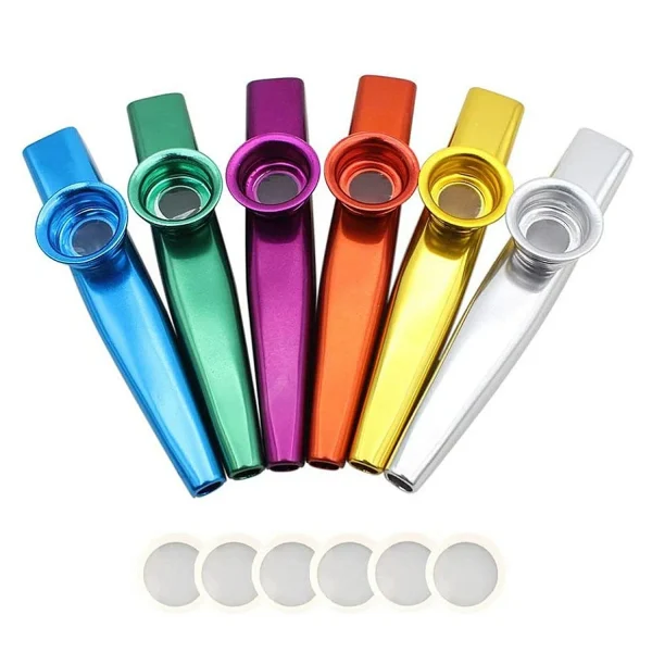 Kazoo en métal coloré