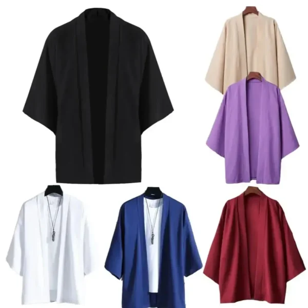 Kimono cardigan léger, manches trois-quarts : détail