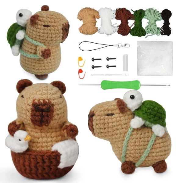 Kit de crochet capybara pour débutant