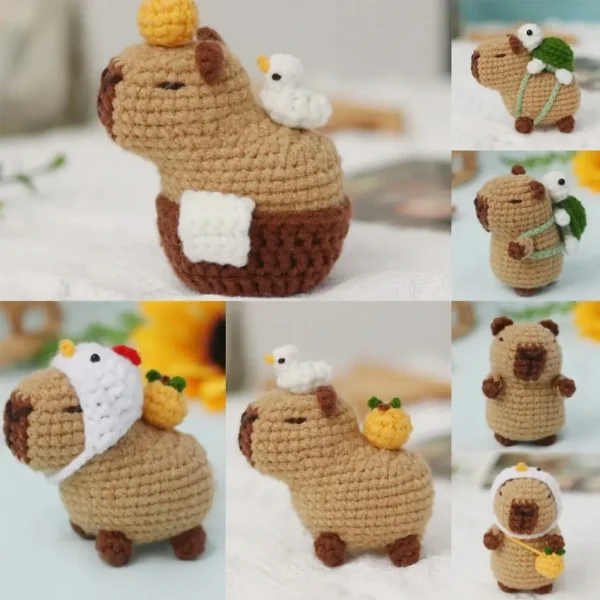 Kit de crochet capybara pour débutant : détail