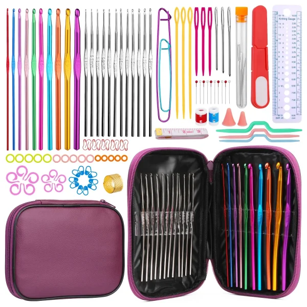 Kit de crochet complet, 100 pièces