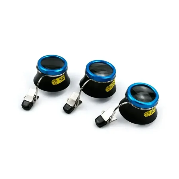 Loupe d'horloger à clipser sur lunettes