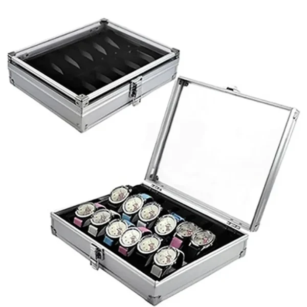Mallette en aluminium pour 6 ou 12 montres