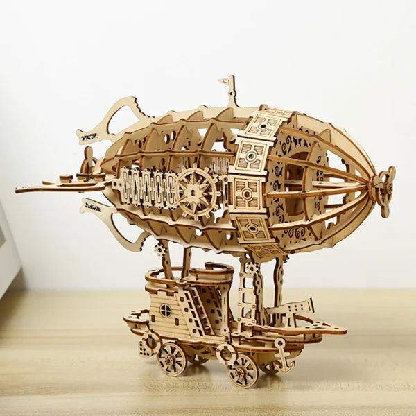 Maquette en bois dirigeable 3D : détail