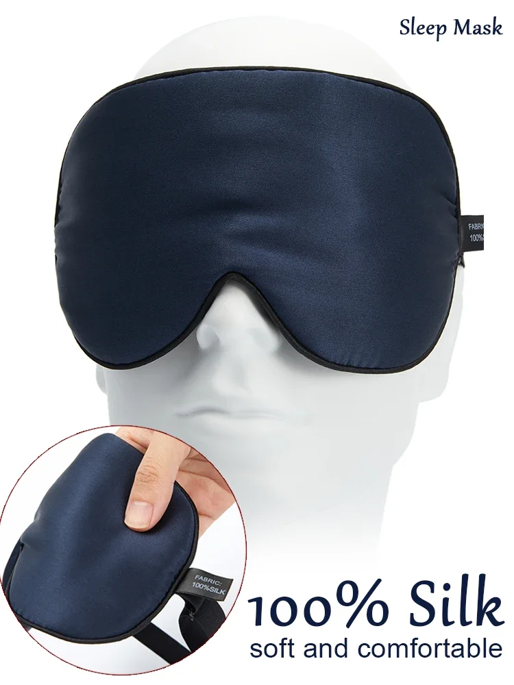 Masque de sommeil satiné à sangle réglable