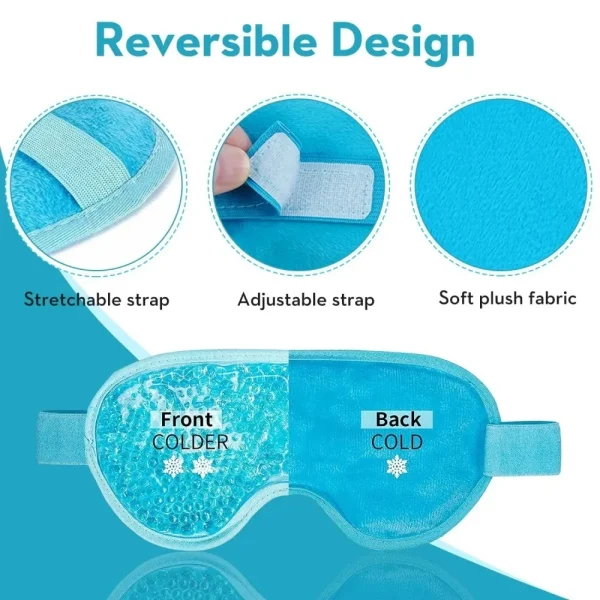 Masque pour les yeux en gel, chaud ou froid