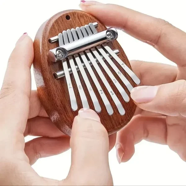 Mini kalimba 8 lames en bois