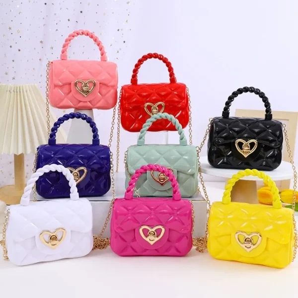 Mini sac à main matelassé cœur