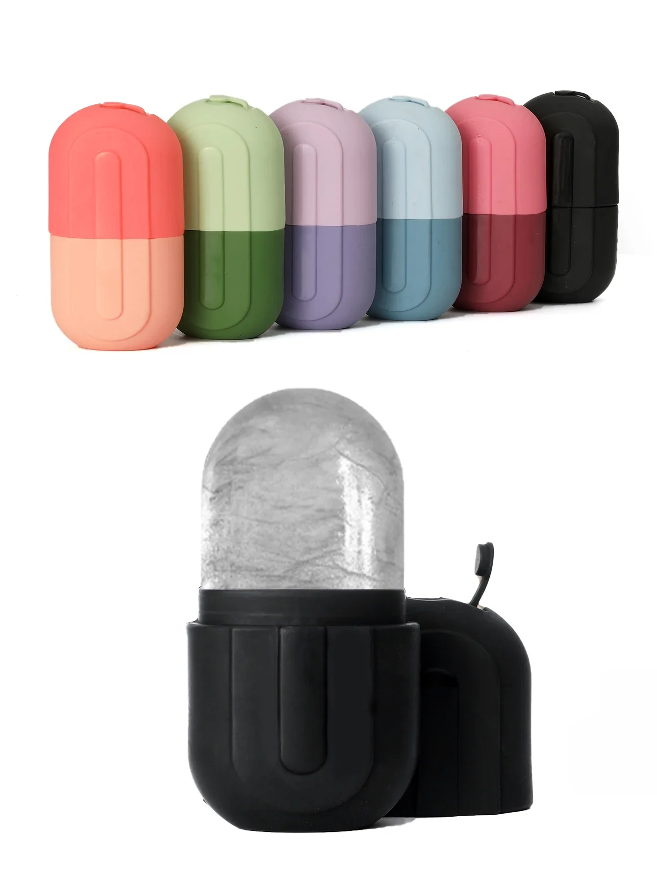 Moule à glaçon visage, forme capsule