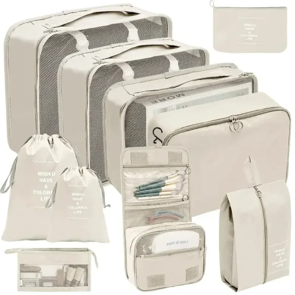 Organisateurs de valise, lot de 7 ou 10