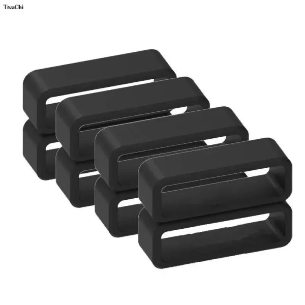 Passants de bracelet de montre en silicone, lot de 4