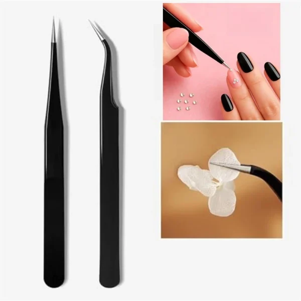 Pince de précision pour nail art et cils