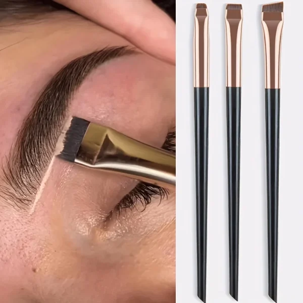 Pinceaux eyeliner et sourcils, lot de 3 : détail
