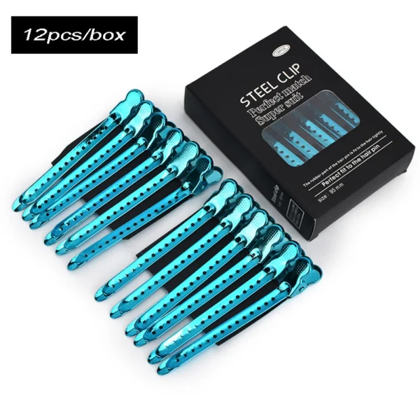 Pinces de coiffure brillantes, lot de 12