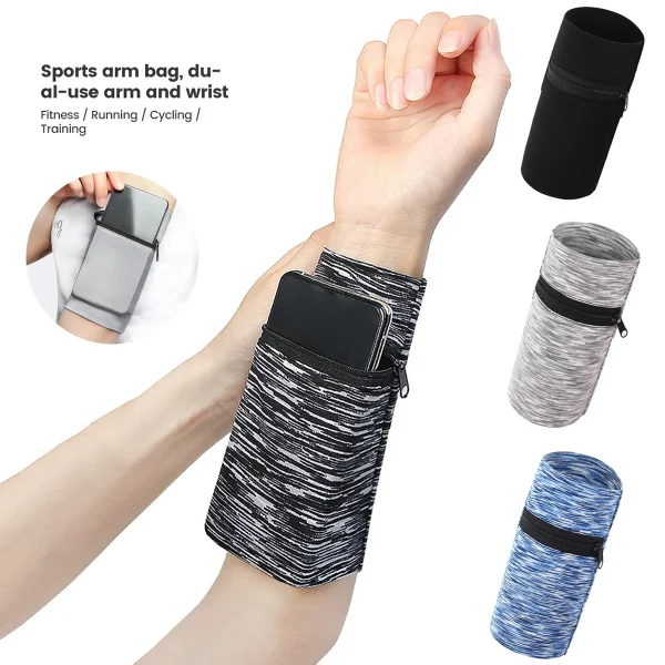 Pochette de poignet zippée pour téléphone