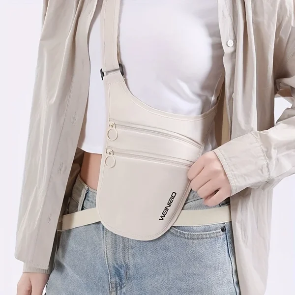 Pochette de voyage antivol en bandoulière