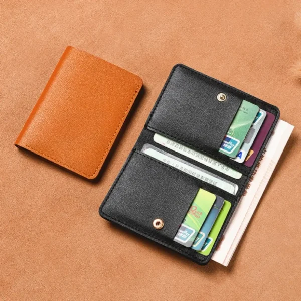 Portefeuille compact à pression