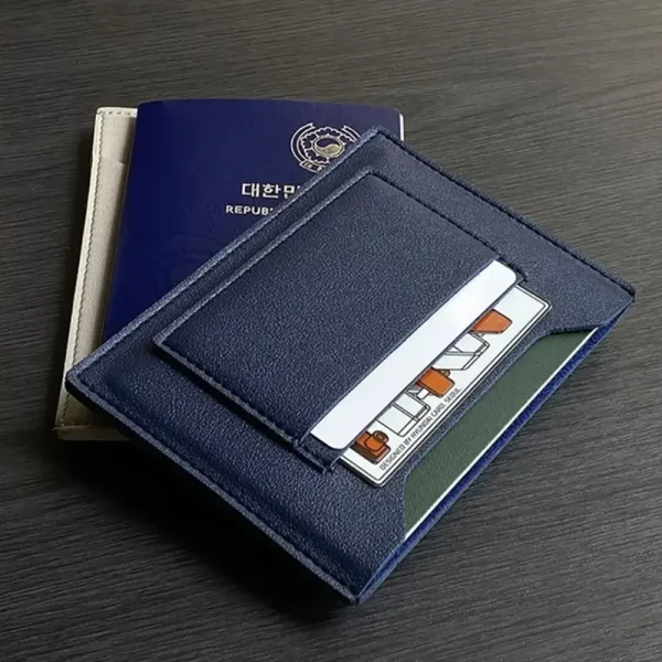 Protège-passeport en cuir synthétique