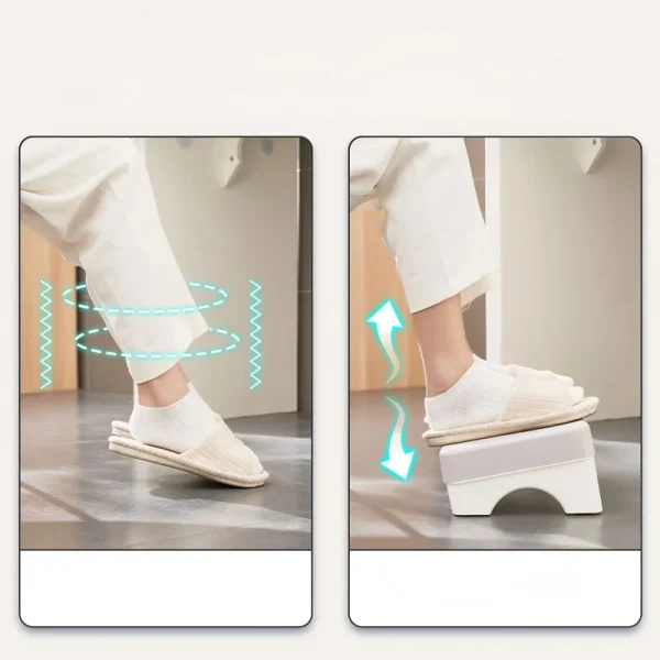Repose-pieds ergonomique inclinable : détail