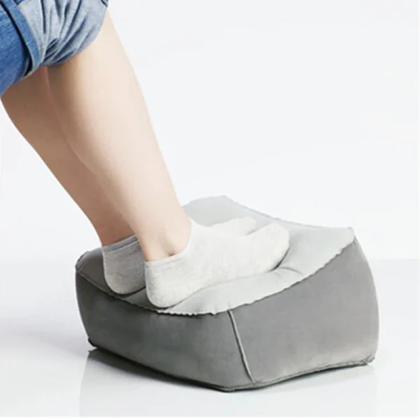 Repose-pieds gonflable de bureau et de voyage