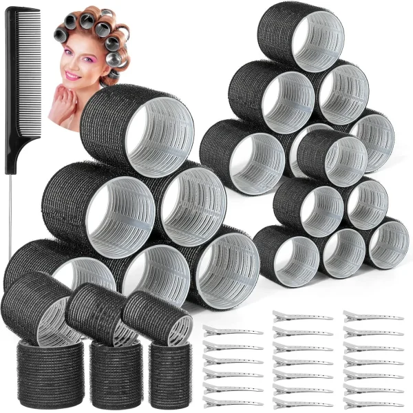 Rouleaux à cheveux velcro, coffret 19 ou 28