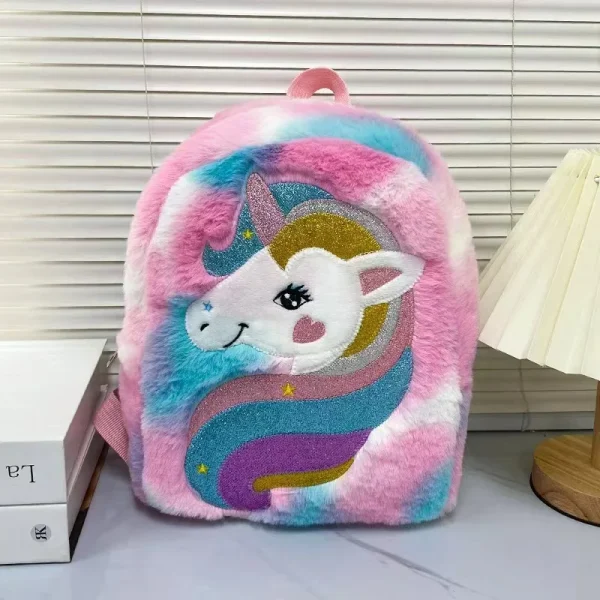Sac à dos licorne en peluche