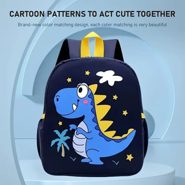 Sac à dos maternelle motif dinosaure : détail