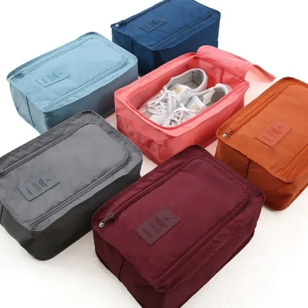 Sac à chaussures de voyage à 2 compartiments : détail