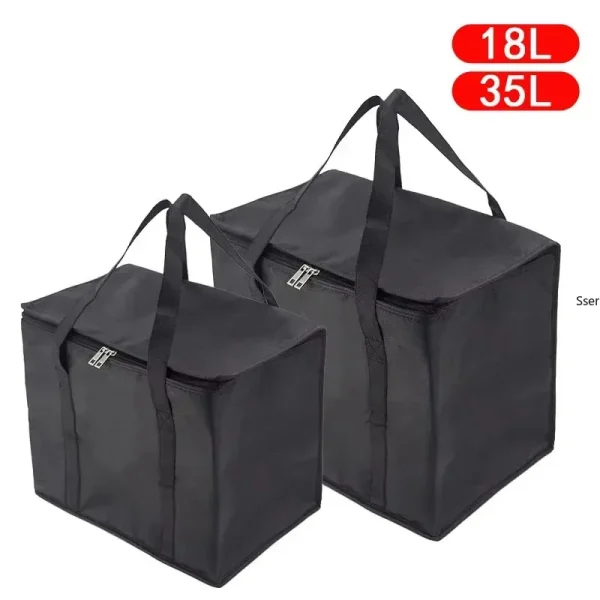 Sac isotherme pliable de livraison : détail