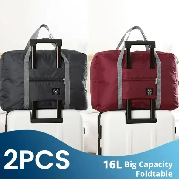 Sac de voyage pliable bicolore