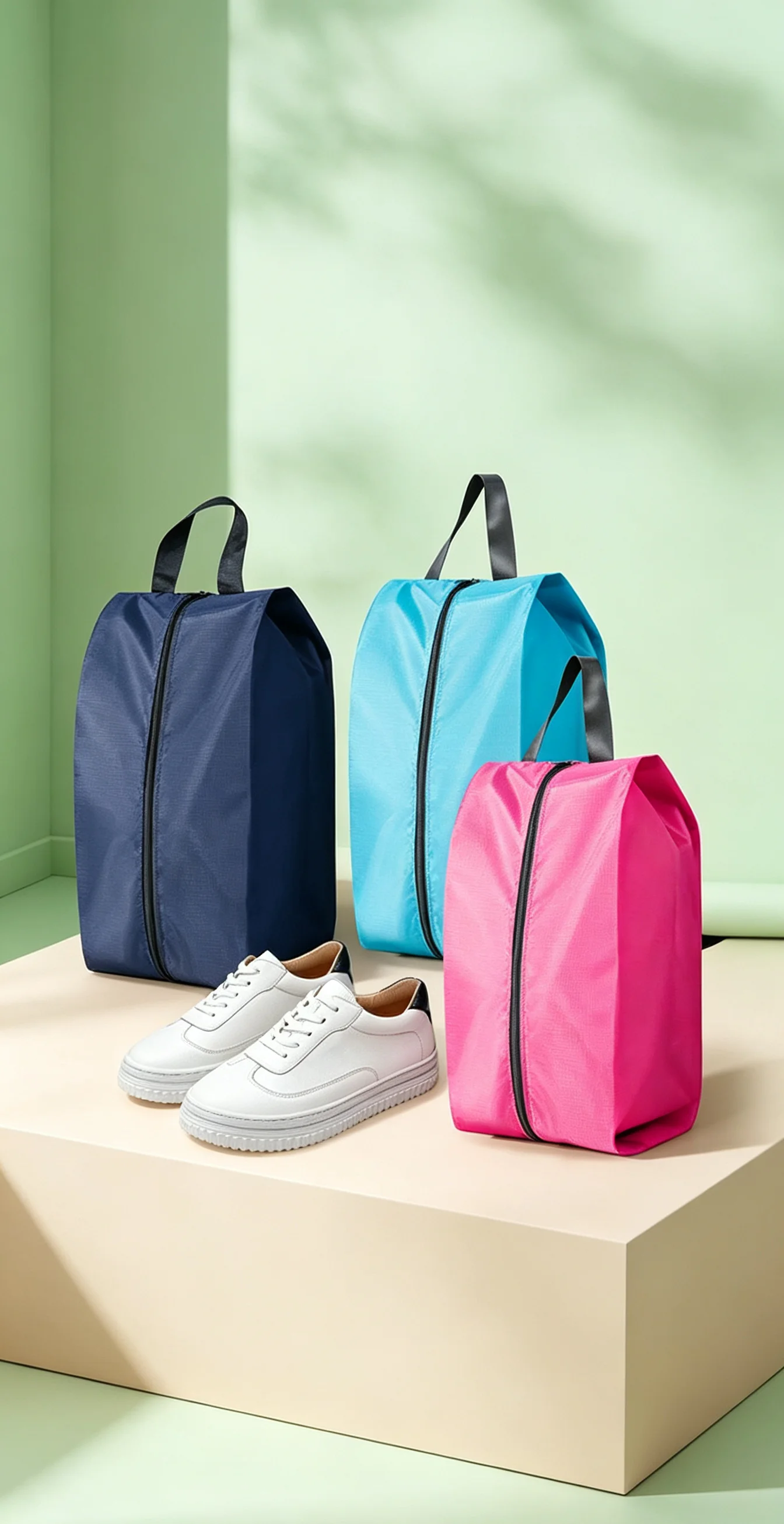 Sacs à chaussures à cordon, lot de 3
