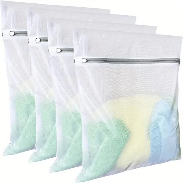 Sacs à linge en filet, lot de 3 ou 4