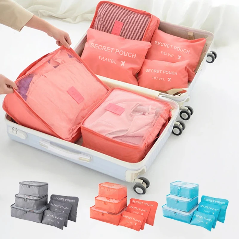 Sacs de rangement de voyage, lot de 6