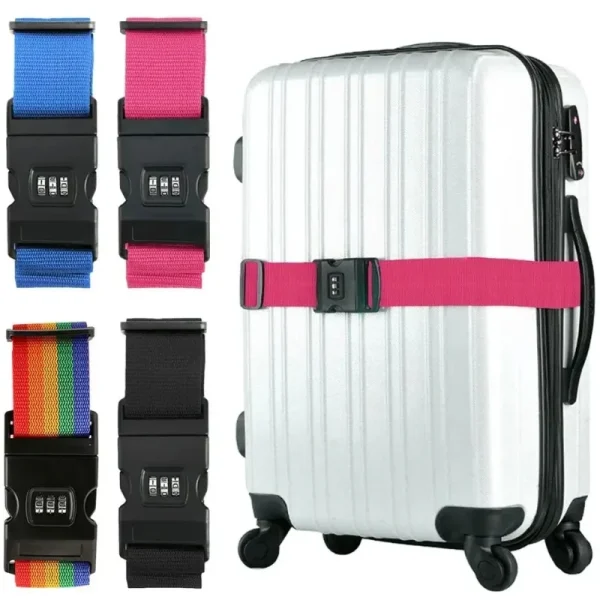 Sangle de valise à cadenas à code : détail