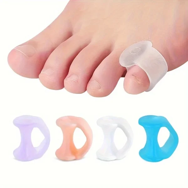 Séparateurs d'orteils en silicone, lot de 2