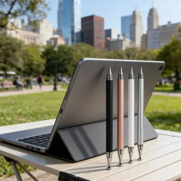 Stylet 2 en 1 disque de précision et stylo bille