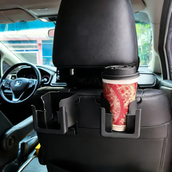 Support de dossier de voiture avec porte-gobelet