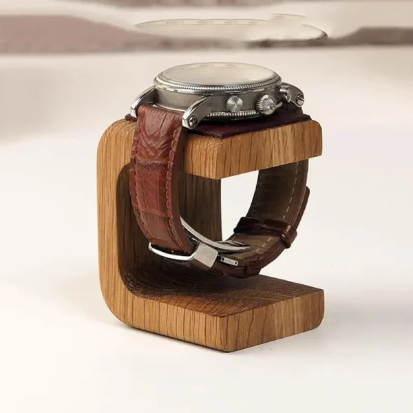 Support de montre en bois massif